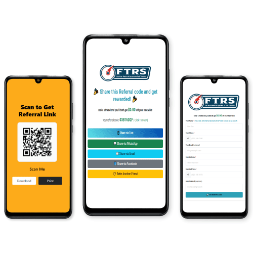 QR code referral system